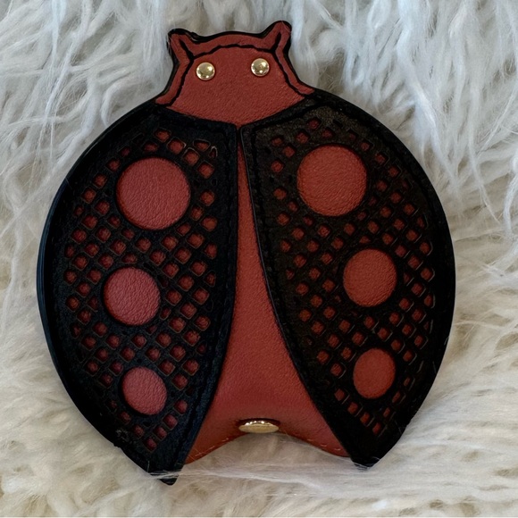 Burberry Antique Rose Leather Ladybug Coin Purse - Picture 4 of 4